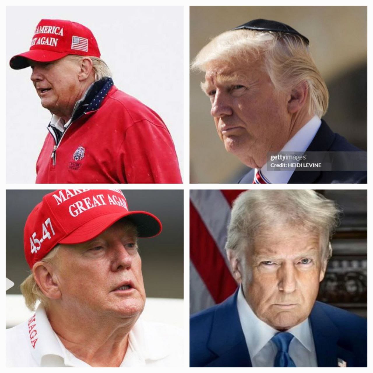 Black and White Hat Trump